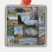 Claude Monet - Masterstuks Patchwork Metalen Ornament (Voorkant)