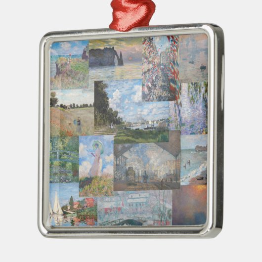 Claude Monet - Masterstuks Patchwork Metalen Ornament (Links)