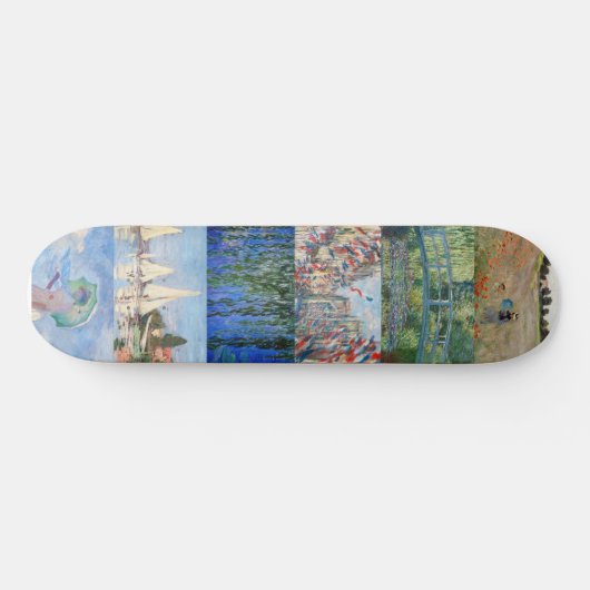 Claude Monet - Masterstuks Patchwork Persoonlijk Skateboard (Horizontaal)