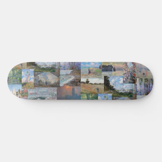 Claude Monet - Masterstuks Patchwork Persoonlijk Skateboard (Horizontaal)