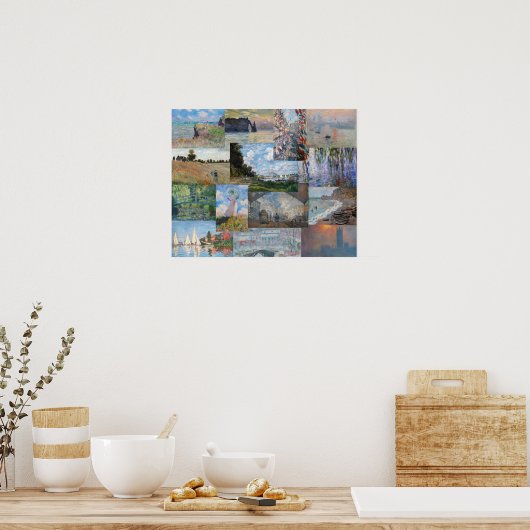 Claude Monet - Masterstuks Patchwork Poster (Keuken)