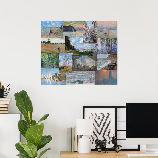 Claude Monet - Masterstuks Patchwork Poster (Thuiskantoor)