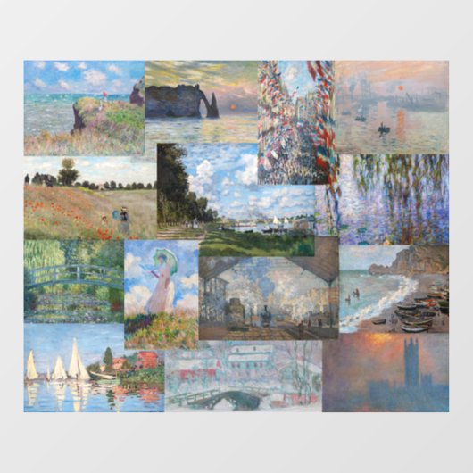 Claude Monet - Masterstuks Patchwork Raamsticker (Vel)