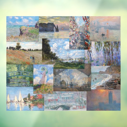 Claude Monet - Masterstuks Patchwork Raamsticker (Vel 3)