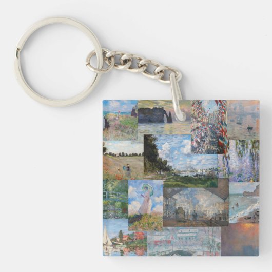 Claude Monet - Masterstuks Patchwork Sleutelhanger (Voorkant)