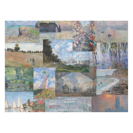 Claude Monet - Masterstuks Patchwork Tafelkleed (Voorkant (Horizontaal))