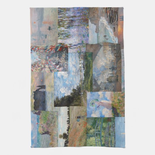 Claude Monet - Masterstuks Patchwork Theedoek (Verticaal)