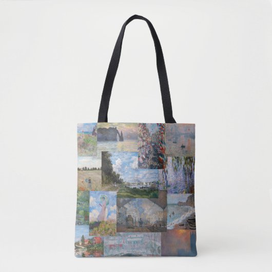 Claude Monet - Masterstuks Patchwork Tote Bag (Voorkant)