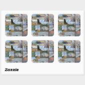 Claude Monet - Masterstuks Patchwork Vierkante Sticker (Vel)