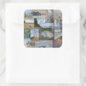 Claude Monet - Masterstuks Patchwork Vierkante Sticker (Tas)