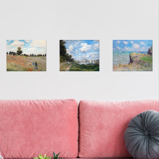 Claude Monet - Masterstuks Selection Muurkunst Sets (Woonkamer)
