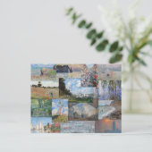 Claude Monet - Masterwerken Patchwork Briefkaart (Staand voorkant)
