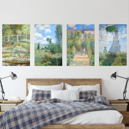 Claude Monet  meesterwerken Muurkunst Sets (Slaapkamer)