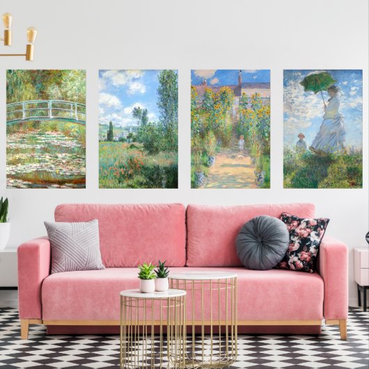 Claude Monet  meesterwerken Muurkunst Sets (Woonkamer)