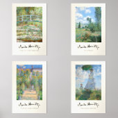 Claude Monet meesterwerken Muurkunst Sets (Voorkant)