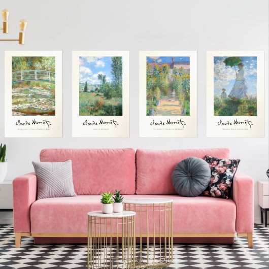 Claude Monet meesterwerken Muurkunst Sets (Woonkamer)