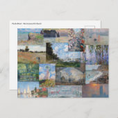 Claude Monet - Meesterwerken Patchwork Briefkaart (Voorkant / Achterkant)
