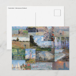 Claude Monet - Meesterwerken Patchwork Briefkaart