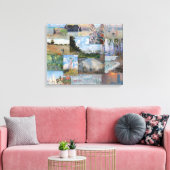 Claude Monet - Meesterwerken Patchwork Canvas Afdruk (Insitu (Woonkamer))