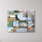 Claude Monet - Meesterwerken Patchwork Canvas Afdruk (Voorkant)