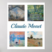 Claude Monet Meesterwerken Patchwork Poster (Voorkant)
