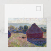 Claude Monet Meules, Milieu du Jour Briefkaart (Voorkant / Achterkant)