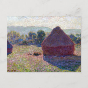 Claude Monet Meules, Milieu du Jour Briefkaart