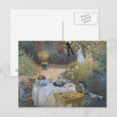 Claude Monet | Middagmaal: De tuin Argenteuil van Briefkaart (Voorkant / Achterkant)