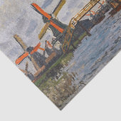 Claude Monet - Molens bij Zaandam Tissuepapier (Detail)