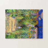 Claude Monet: Monet's tuin in Vétheuil Legpuzzel (Horizontaal)