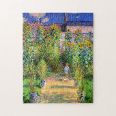 Claude Monet: Monet's tuin in Vétheuil Legpuzzel (Verticaal)