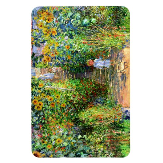 Claude Monet: Monet's tuin in Vétheuil Magneet (Verticaal)