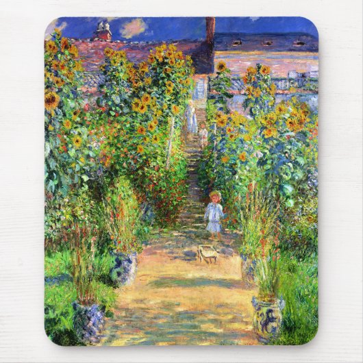 Claude Monet: Monet's tuin in Vétheuil Muismat (Voorkant)