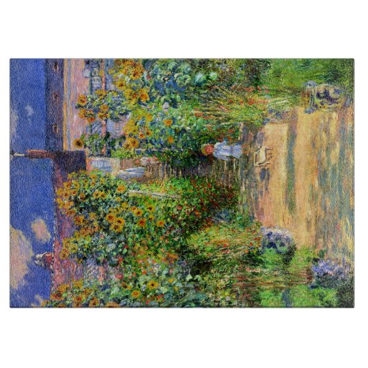 Claude Monet Monet's tuin in Vétheuil Snijplank (Voorkant)