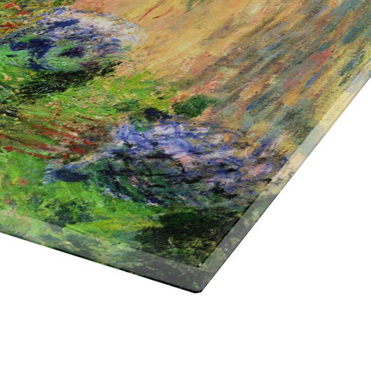 Claude Monet Monet's tuin in Vétheuil Snijplank (Hoek)