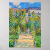 Claude Monet - Monettuin in Vétheuil Poster (Voorkant)