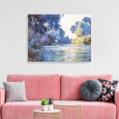 Claude Monet, Morning op de Seine bij Giverny Canvas Afdruk (Insitu (Woonkamer))
