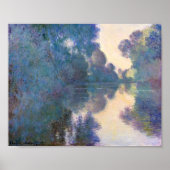 Claude Monet Morning over de Seine bij Giverny Poster (Voorkant)