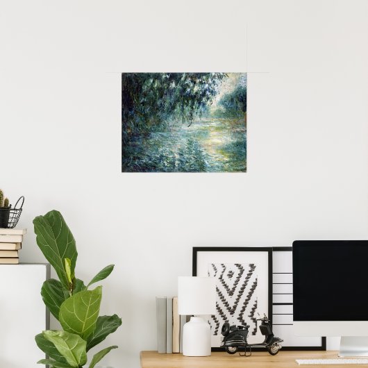 Claude Monet Morning over de Seine Poster (Thuiskantoor)