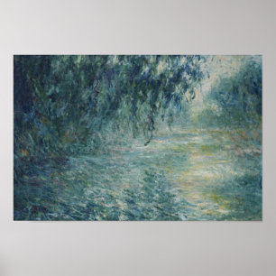 Claude Monet - Morning over de Seine Poster