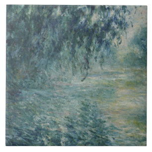Claude Monet - Morning over de zegen Tegeltje