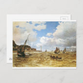Claude Monet - Mouth of the Seine River Artwork. Briefkaart (Voorkant / Achterkant)