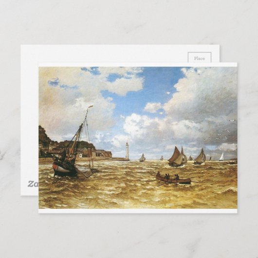 Claude Monet - Mouth of the Seine River Artwork. Briefkaart (Voorkant / Achterkant)