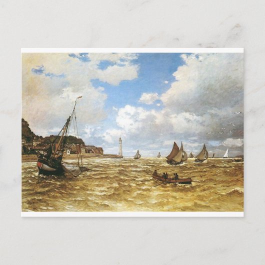 Claude Monet - Mouth of the Seine River Artwork. Briefkaart (Voorkant)
