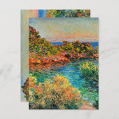 Claude Monet - Near Monte Carlo Briefkaart (Voorkant / Achterkant)
