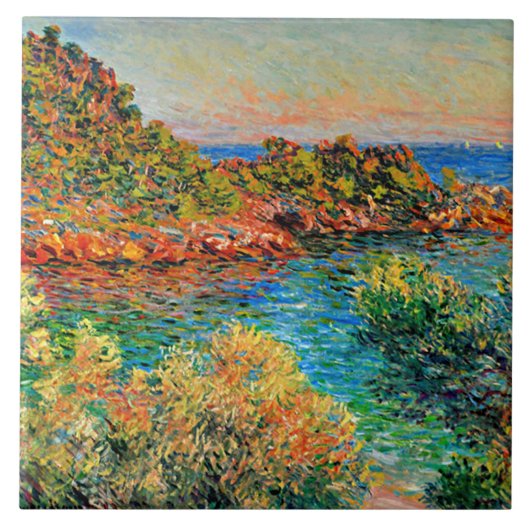 Claude Monet - Near Monte Carlo Tegeltje (Voorkant)