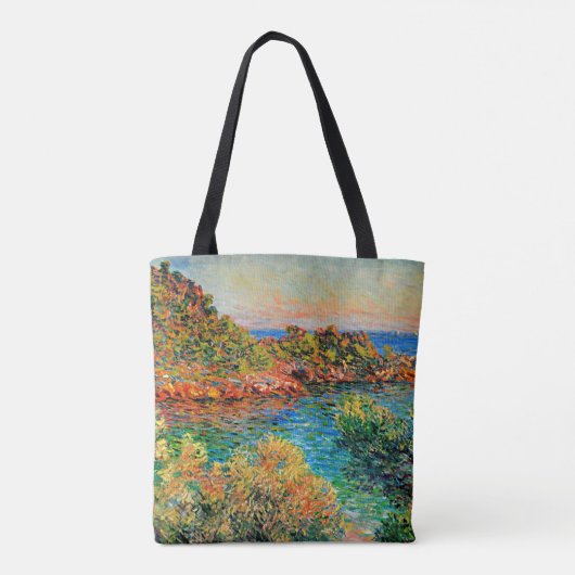 Claude Monet - Near Monte Carlo Tote Bag (Achterkant)