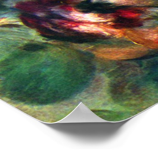 Claude Monet - Nog steeds levende rozen van Vargem Poster (Hoek)