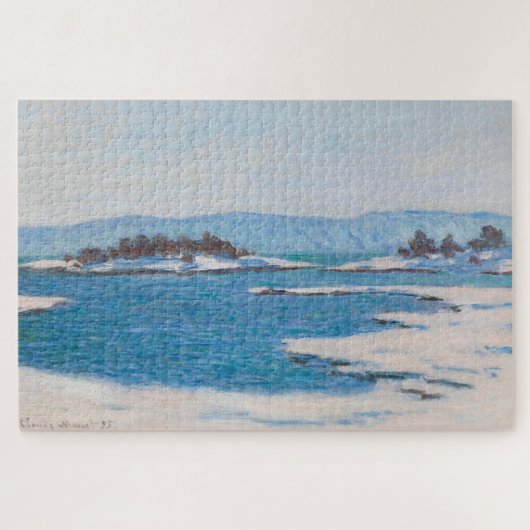 Claude Monet Noorse Fjord Legpuzzel (Horizontaal)