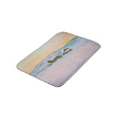 Claude Monet - Noorwegen Landscape, Blue Houses Badmat (Gekanteld)